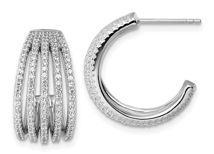 Sterling Silver Earrings Style QE18094 - Classique Jewelry Inc.