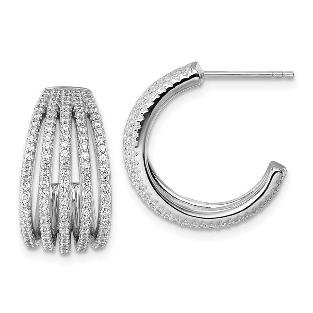 Sterling Silver Earrings Style QE18094 - Classique Jewelry Inc.