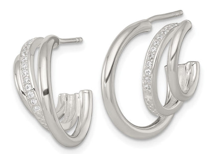 Sterling Silver Earrings Style QE18095 - Classique Jewelry Inc.