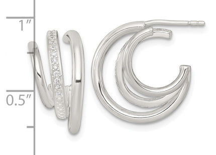 Sterling Silver Earrings Style QE18095 - Classique Jewelry Inc.