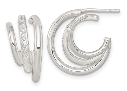 Sterling Silver Earrings Style QE18095 - Classique Jewelry Inc.