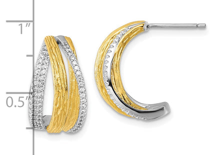 Sterling Silver Earrings Style QE18096 - Classique Jewelry Inc.