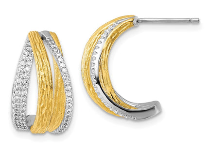 Sterling Silver Earrings Style QE18096 - Classique Jewelry Inc.