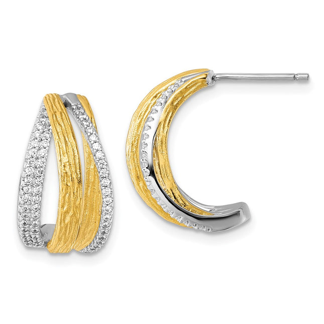 Sterling Silver Earrings Style QE18096 - Classique Jewelry Inc.