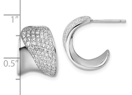 Sterling Silver Earrings Style QE18099 - Classique Jewelry Inc.