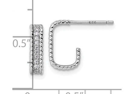 Sterling Silver Earrings Style QE18100 - Classique Jewelry Inc.