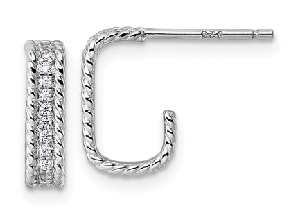 Sterling Silver Earrings Style QE18100 - Classique Jewelry Inc.