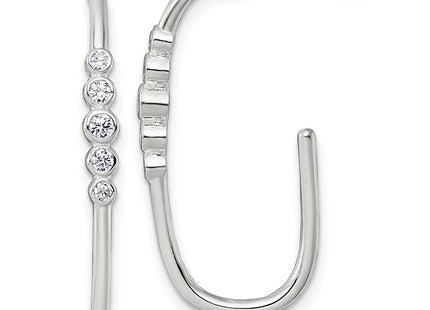 Sterling Silver Earrings Style QE18102 - Classique Jewelry Inc.