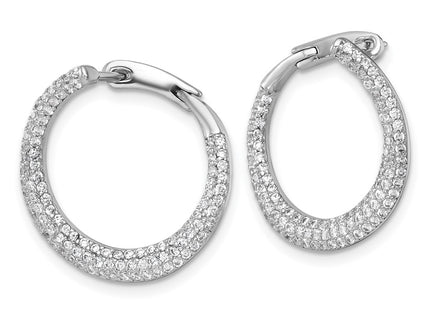 Sterling Silver Earrings Style QE18106 - Classique Jewelry Inc.