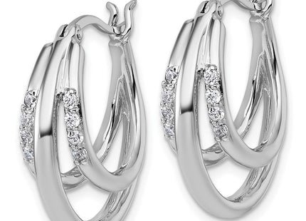 Sterling Silver Earrings Style QE18107 - Classique Jewelry Inc.
