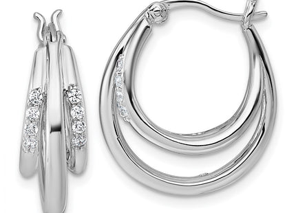 Sterling Silver Earrings Style QE18107 - Classique Jewelry Inc.