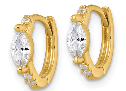 Sterling Silver Earrings Style QE18113GP - Classique Jewelry Inc.