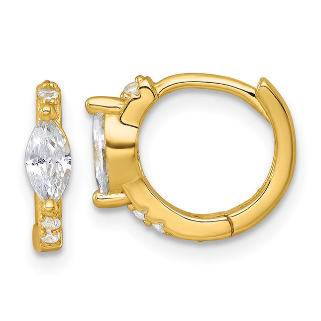 Sterling Silver Earrings Style QE18113GP - Classique Jewelry Inc.