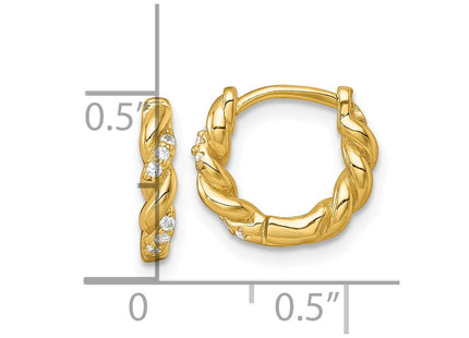 Sterling Silver Earrings Style QE18114GP - Classique Jewelry Inc.
