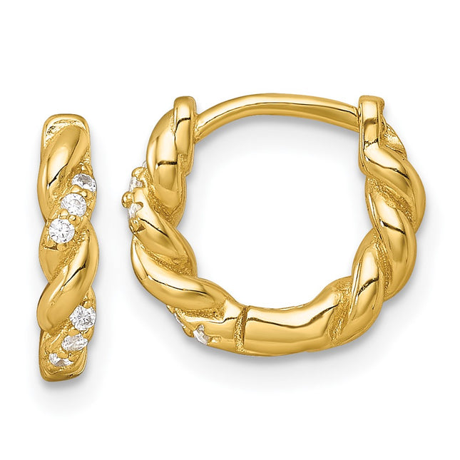Sterling Silver Earrings Style QE18114GP - Classique Jewelry Inc.