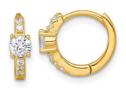 Sterling Silver Earrings Style QE18115GP - Classique Jewelry Inc.