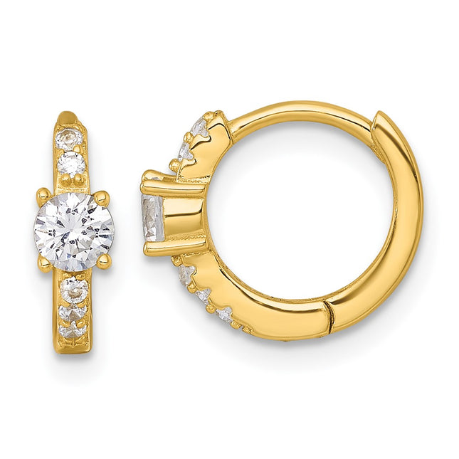 Sterling Silver Earrings Style QE18115GP - Classique Jewelry Inc.