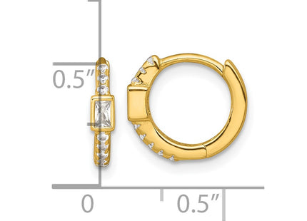 Sterling Silver Earrings Style QE18116GP - Classique Jewelry Inc.