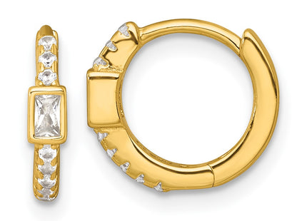 Sterling Silver Earrings Style QE18116GP - Classique Jewelry Inc.