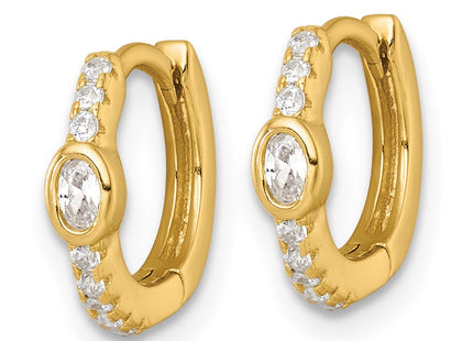 Sterling Silver Earrings Style QE18117GP - Classique Jewelry Inc.