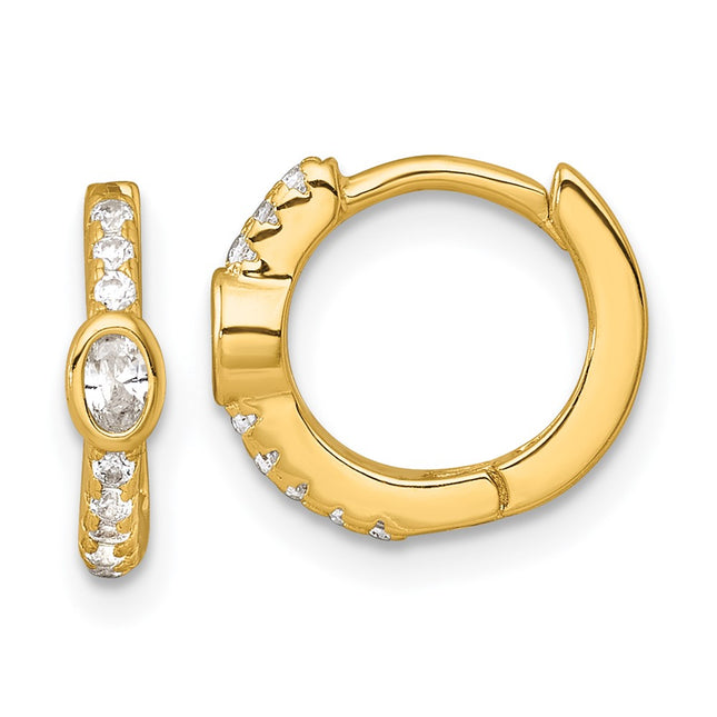 Sterling Silver Earrings Style QE18117GP - Classique Jewelry Inc.