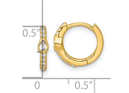 Sterling Silver Earrings Style QE18118GP - Classique Jewelry Inc.