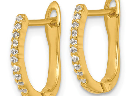 Sterling Silver Earrings Style QE18121GP - Classique Jewelry Inc.