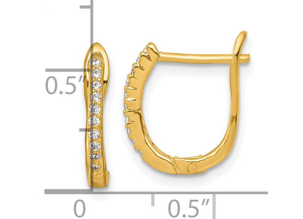 Sterling Silver Earrings Style QE18121GP - Classique Jewelry Inc.