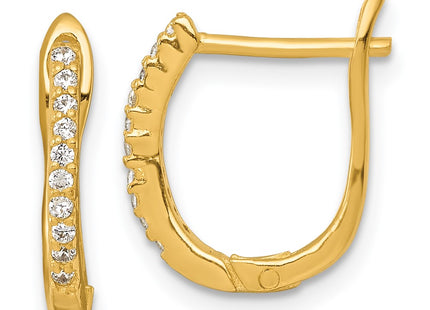 Sterling Silver Earrings Style QE18121GP - Classique Jewelry Inc.