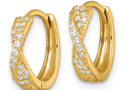 Sterling Silver Earrings Style QE18122GP - Classique Jewelry Inc.
