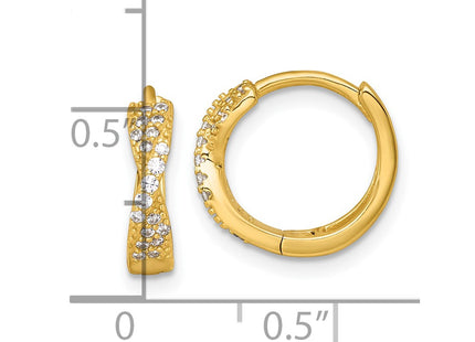 Sterling Silver Earrings Style QE18122GP - Classique Jewelry Inc.
