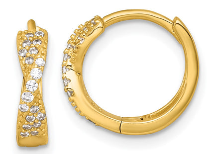 Sterling Silver Earrings Style QE18122GP - Classique Jewelry Inc.