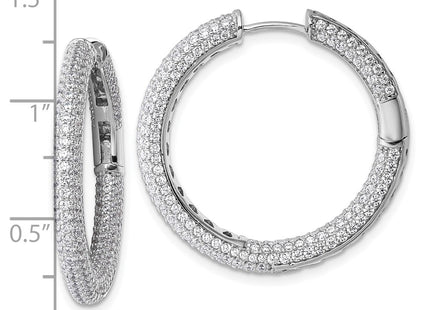 Sterling Silver Earrings Style QE18130 - Classique Jewelry Inc.