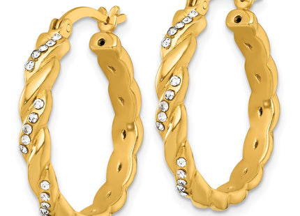 Sterling Silver Earrings Style QE18131GP - Classique Jewelry Inc.