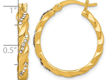 Sterling Silver Earrings Style QE18131GP - Classique Jewelry Inc.