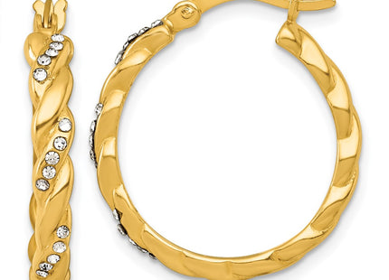 Sterling Silver Earrings Style QE18131GP - Classique Jewelry Inc.