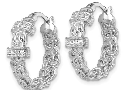 Sterling Silver Earrings Style QE18132 - Classique Jewelry Inc.