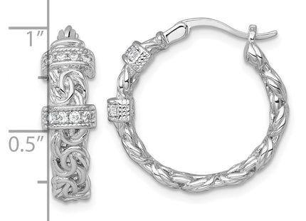 Sterling Silver Earrings Style QE18132 - Classique Jewelry Inc.