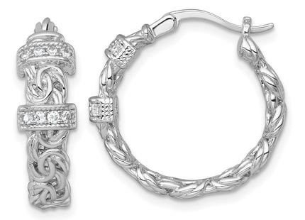 Sterling Silver Earrings Style QE18132 - Classique Jewelry Inc.