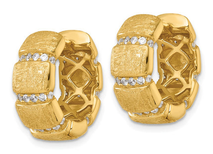 Sterling Silver Earrings Style QE18136GP - Classique Jewelry Inc.