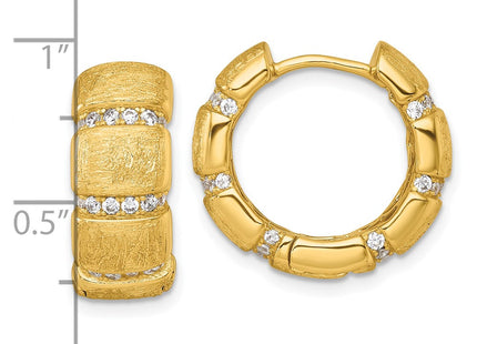 Sterling Silver Earrings Style QE18136GP - Classique Jewelry Inc.
