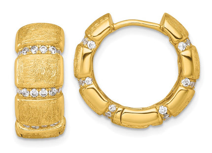 Sterling Silver Earrings Style QE18136GP - Classique Jewelry Inc.