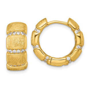 Sterling Silver Earrings Style QE18136GP - Classique Jewelry Inc.