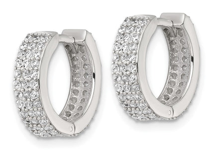 Sterling Silver Earrings Style QE18137 - Classique Jewelry Inc.