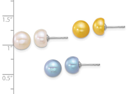 Sterling Silver Earrings Style QE18141SET - Classique Jewelry Inc.