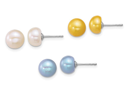 Sterling Silver Earrings Style QE18141SET - Classique Jewelry Inc.