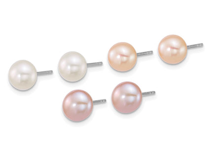 Sterling Silver Earrings Style QE18142SET - Classique Jewelry Inc.