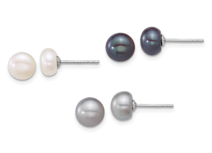 Sterling Silver Earrings Style QE18143SET - Classique Jewelry Inc.