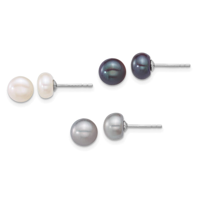 Sterling Silver Earrings Style QE18143SET - Classique Jewelry Inc.