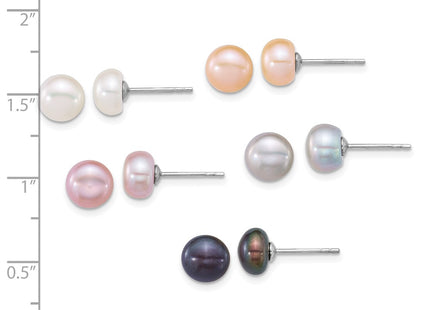 Sterling Silver Earrings Style QE18144SET - Classique Jewelry Inc.